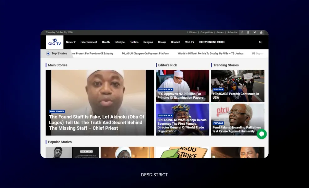 Gio TV — streaming brand identity